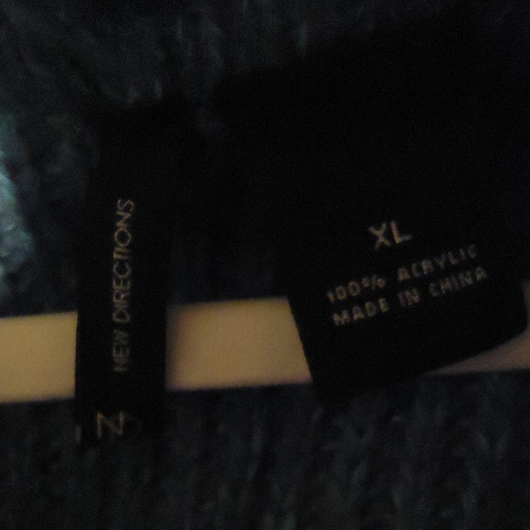 New Directions Teal Blue Cowl Neck Tunic Sweater - Picture 4 of 5